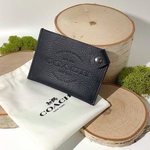 COACH Black Leather Slim ID | Card Case